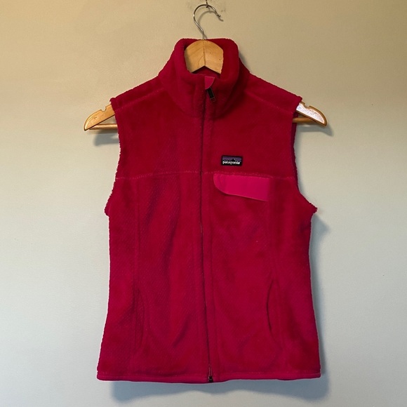 Patagonia Hot Pink Fleece Vest - Picture 1 of 6